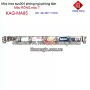 Móc áo rồng,móc 7 inox 304 bóng KAG-MA85