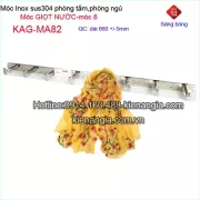 Móc áo giọt nước ,móc 8 bằng  inox sus304 bóng KAG-MA82