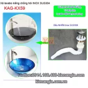 Xả kiếng inox sus304 lò xo chống hôi KAG-KX59