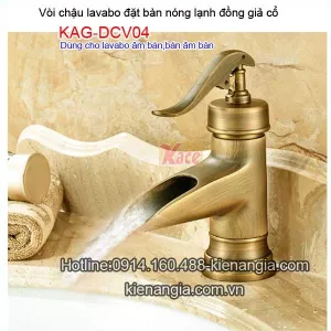 Vòi lavabo đồng giả cổ KAG-DCV04