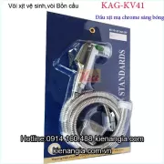 Vòi xịt bồn cầu,vòi vệ sinh đầu nhấn mã chrome KAG-KV41