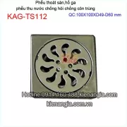 Thoát sàn chống côn trùng 100X100 D49-D60 KAG-TS112