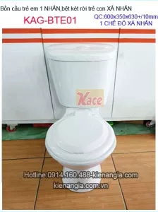 Bồn cầu trẻ em 1 nút nhấn KAG-BTE01