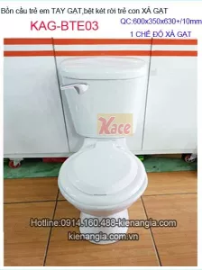 Bồn cầu trẻ em tay gạt KAG-BTE03