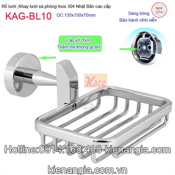 KAG-BL10-Ro-luoi-khay-luoi-xa-phong-inox-sus304-Nhat-Ban-KAG-BL10-10