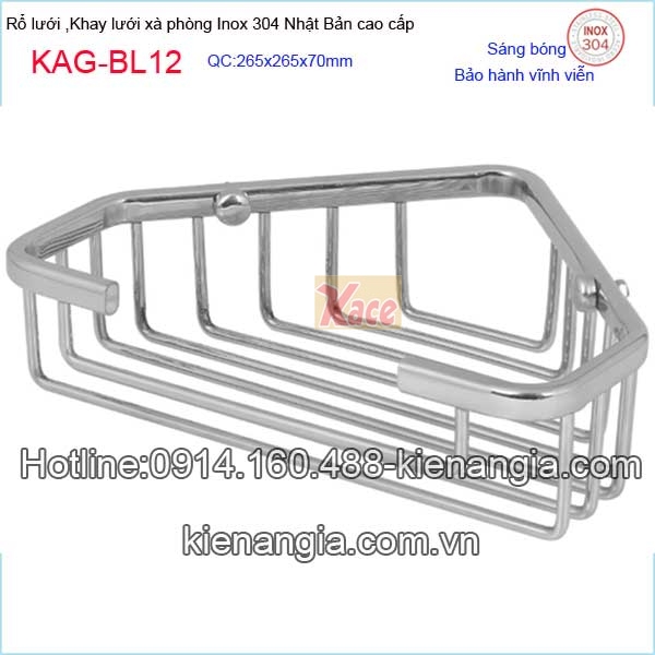 KAG-BL12-Khay-luoi-xa-phong-goc-inox-sus304-Nhat-Ban-KAG-BL12-4