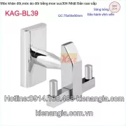 Móc áo đôi inox sus304 Nhật Bản KAG-BL39