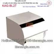 Hộp giấy vệ sinh inox Nhật Bản KAG-BL27