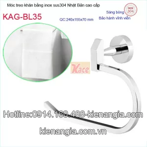 Móc khăn ,vòng treo khăn inox Nhật Bản KAG-BL35