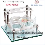 Kệ ly đôi ,kệ bàn chải đặt bàn,treo tường  KAG-KLB06