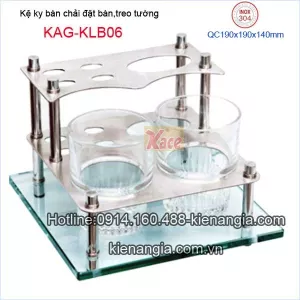 Kệ ly đôi ,kệ bàn chải đặt bàn,treo tường  KAG-KLB06
