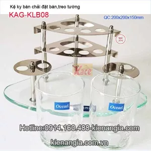 Kệ ly đôi,kệ bàn chải góc đặt bàn KAG-KLB08