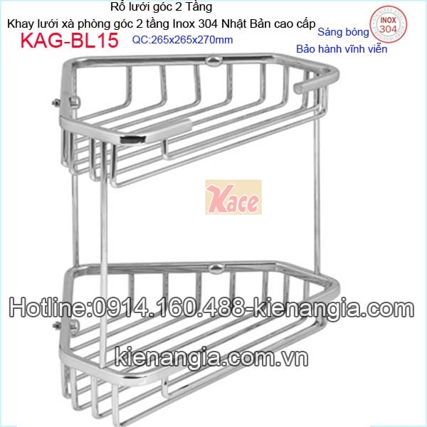 KAG-BL15-Khay-luoi-goc-2-Tang-khay-luoi-xa-phong-goc-inox-sus304-Nhat-Ban-KAG-BL15-3