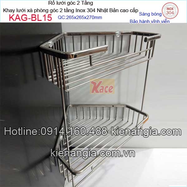 KAG-BL15-Ro-luoi-goc-2-Tang-khay-luoi-xa-phong-goc-inox-sus304-Nhat-Ban-KAG-BL15-6