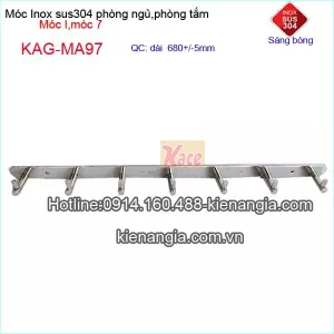 Móc đinh 8,móc 8 inox 304 bóng KAG-MA97
