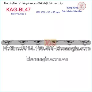 Móc V6,móc áo inox 304 Nhật bản KAG-BL47