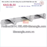 Móc I3,móc đinh 3,móc áo inox 304 Nhật bản KAG-BL50