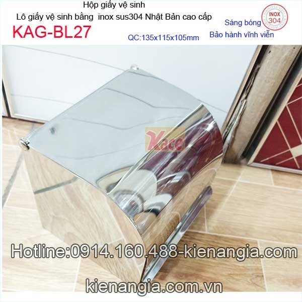 KAG-BL27-Hop-giay-ve-sinh-inox-sus304-Nhat-Ban-Bliro-KAG-BL27