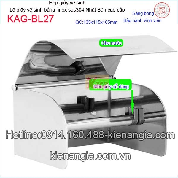 KAG-BL27-Lo-giay-ve-sinh-inox-sus304-Nhat-Ban-Bliro-KAG-BL27-1