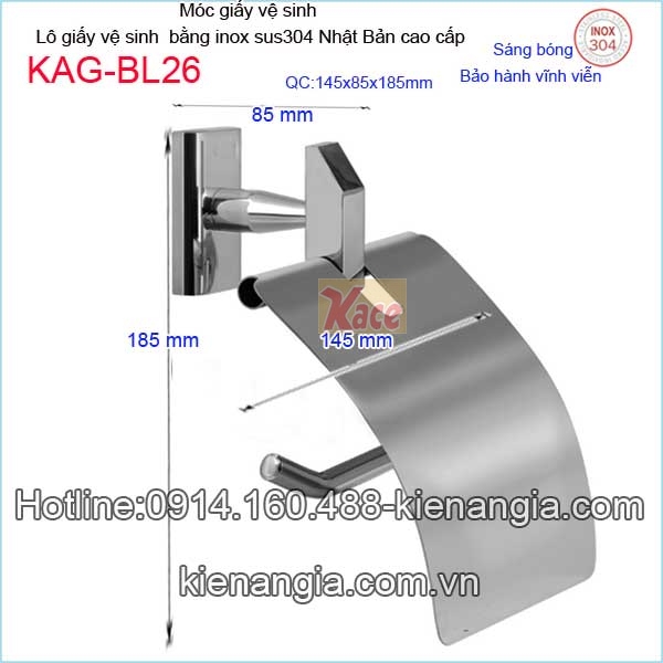 KAG-BL26-Moc-giay-ve-sinh-inox-sus304-Nhat-Ban-Bliro-KAG-BL26-tskt