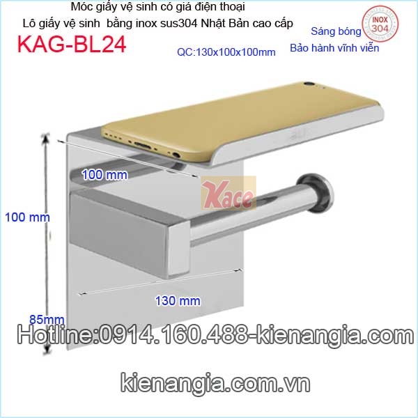 KAG-BL24-Moc-giay-co-gia-de-dien-thoai-inox-sus304-Nhat-Ban-Bliro-KAG-BL24-tskt