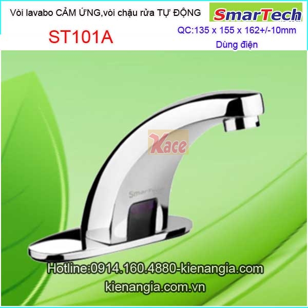 Vòi cảm ứng tự động dùng điện và pin Smartech ST101AT101A