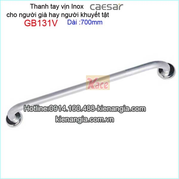 Thanh tay vịn inox phòng tắm Caesar-GB131V