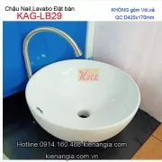 Chậu Nail,lavabo sứ đặt bàn giá rẻ KAG-LB29