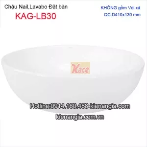Chậu Nail,lavabo sứ đặt bàn giá rẻ KAG-LB30