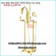 Sen bồn tắm đặt sàn thiên nga đồng mạ vàngKAG-LUK14