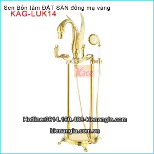 Sen bồn tắm đặt sàn thiên nga đồng mạ vàngKAG-LUK14