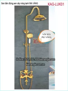 Sen cây,sen tắm đứng đồng mạ vàng cao cấp KAG-LUK01