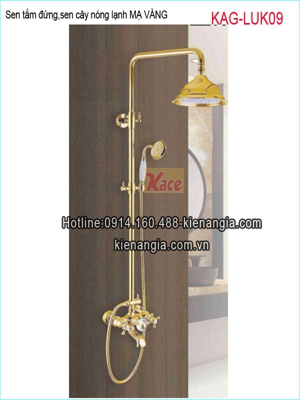 Sen cây,sen tắm đứng đồng mạ vàng cao cấp KAG-LUK09