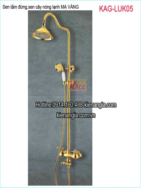 Sen cây,sen tắm đứng đồng mạ vàng cao cấp KAG-LUK05