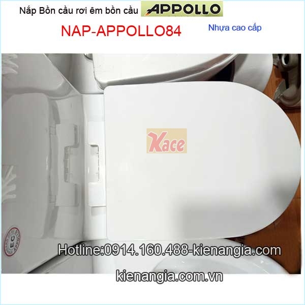 Nắp bồn cầu APPOLLO liền khối rơi êm KAG-NAP-APPOLLO84