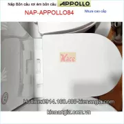 Nắp bồn cầu APPOLLO liền khối rơi êm KAG-NAP-APPOLLO84
