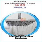 Bát sen phun mưa vuông mặt bọc inox KAG-BS28
