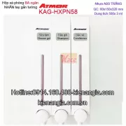 Hộp xà phòng BA nhấn tay 500ml x3 Trắng ATMOR KAG-HXPN58