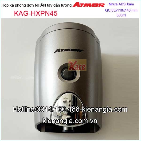 KAG-HXPN45-Binh-xa-phong-nuoc-bang-nhua-gan-tuong-nhan-tay-xam-500-ATMOR-KAG-HXPN45-1