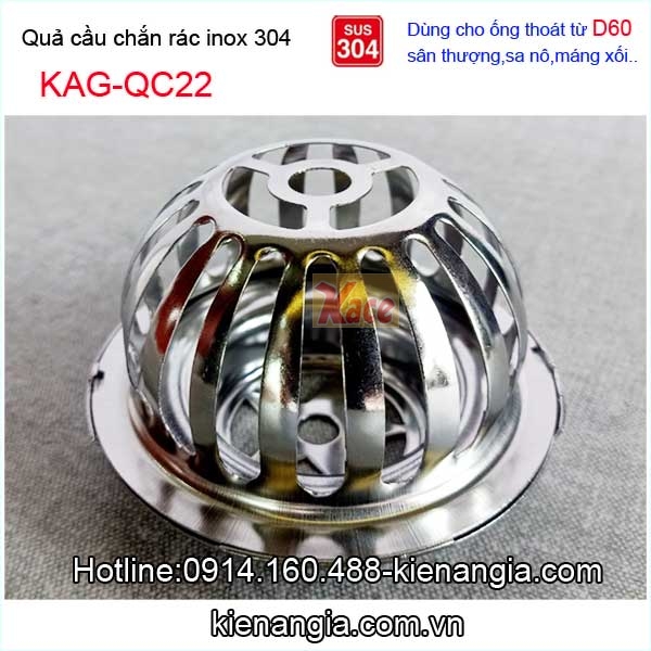 Qua-cau-chan-rac-san-thuong-Inox-304-D60-KAG-QC22