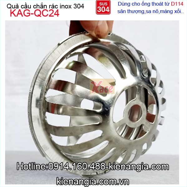 Qua-cau-chan-rac-san-thuong-Inox-304-D114-KAG-QC24-6