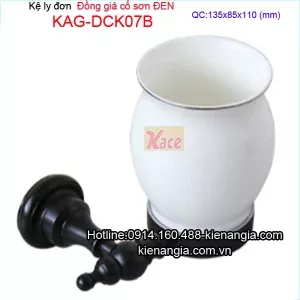 Kệ ly đơn đồng giả cổ đen KAG-DCK07B