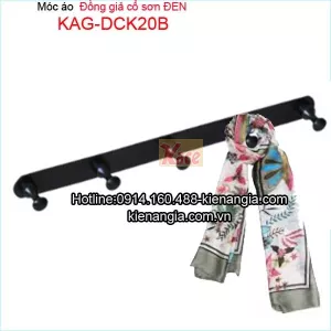 Móc áo đồng giả cổ màu đen KAG-DCK20B