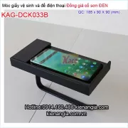 Móc giấy có giá để điện thoại giả cổ đen KAG-DCK033B