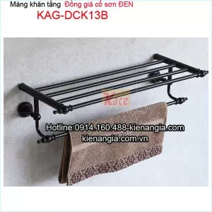Máng khăn tầng bồn tắm đồng giả cổ đen KAG-DCK13B