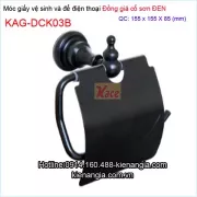 Móc giấy vệ sinh đồng giả cổ đen KAG-DCK03B