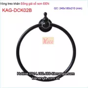 Vòng treo khăn đồng giả cổ đen KAG-DCK02B