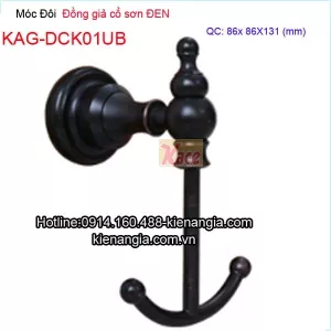 Móc đôi đồng giả cổ màu đen KAG-DCK01UB