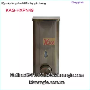 Hộp xà phòng nhấn đồng giả cổ KAG-HXPN49