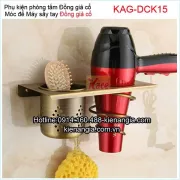 Móc máy sấy tóc đồng giả cổ KAG-DCK15